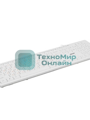 Клавиатура проводная Acer OKW123, USB, белый