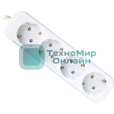 Удлинитель Defender E450 белый 5.0 м, 4 розетки 