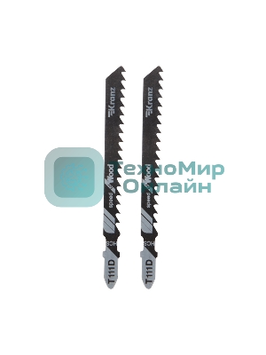 Пилка для электролобзика по дереву Kranz T111D 100 мм 6 зубьев на дюйм 6-60 мм (2 шт./уп.)