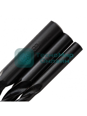 Набор сверл Sparta по бетону 5-6-8 мм, металлу 5-6-8 мм, дереву 5-6-8 мм, 9 шт. цилин. хвостовик