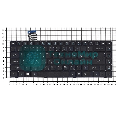 Клавиатура для ноутбука Acer Aspire One Cloudbook 14 AO1-431 черная