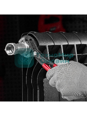 Переставные клещи Matrix 180 мм, кнопочный механизм, хром-ванадий, обливные рукоятки