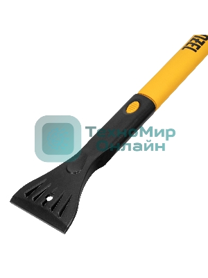 Щетка-сметка для снега со скребком Denzel, телескоп, поворотная голова, водосгон, 900-1200 мм 55308