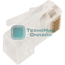 Коннектор LANMASTER RJ45 тип EZ, 8P8C, UTP, Cat.6, универсальный, со вставкой, покрытие 50 микрон,100 шт.