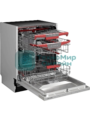 Встраиваемая посудомоечная машина Kuppersberg GIM 6092, High-Tech, 60 см, 15 комплектов, 7 программ, 3 корзины, конденсационная сушка, луч на полу, полная защита от протечек, индикатор отсутствия соли и ополаскивателя, отображение времени мытья, кнопочное управление, инверторный мотор, автоматическое открывание двери, LED подсветка, самодиагностика неисправностей, защита от детей, уровень шума 42 дб, энергоэффективность А+++