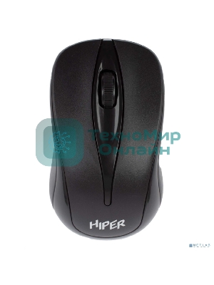 Мышь беспроводная HIPER HOMW-061 черный, 1000 dpi, радиоканал, USB, кнопки - 3