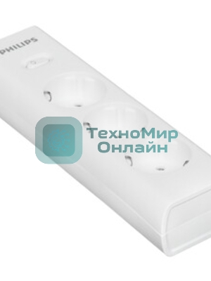 Сетевой фильтр Philips CHP2135WA/51, 2м, 3 розетки, белый