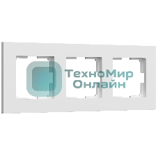 Рамка на 3 поста Slab (белый софт) W0032961