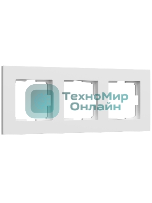 Рамка на 3 поста Slab (белый софт) W0032961