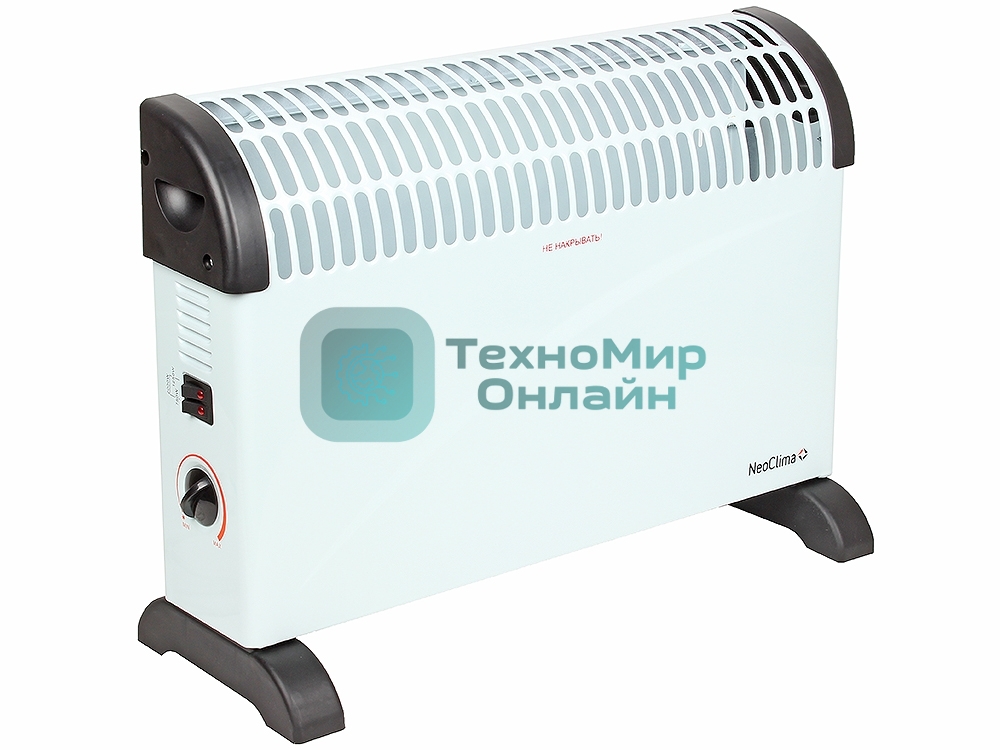 Конвектор электрический Neoclima Fast 2000w, нагревательный элемент ZIG-ZAG, 3 режима нагрева (750/150/2000 Вт), моментальный нагрев, режим ANTI FROST