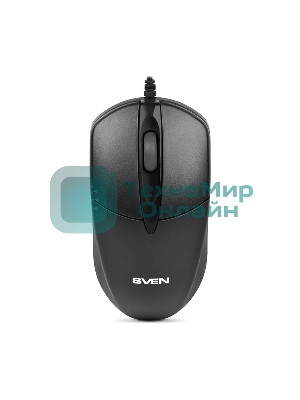 Мышь проводная SVEN RX-112 черный, 800 dpi, USB, кнопки - 3