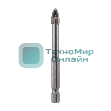 Сверло по стеклу и керамике Kranz 8 мм 4 грани шестигранный хвостовик