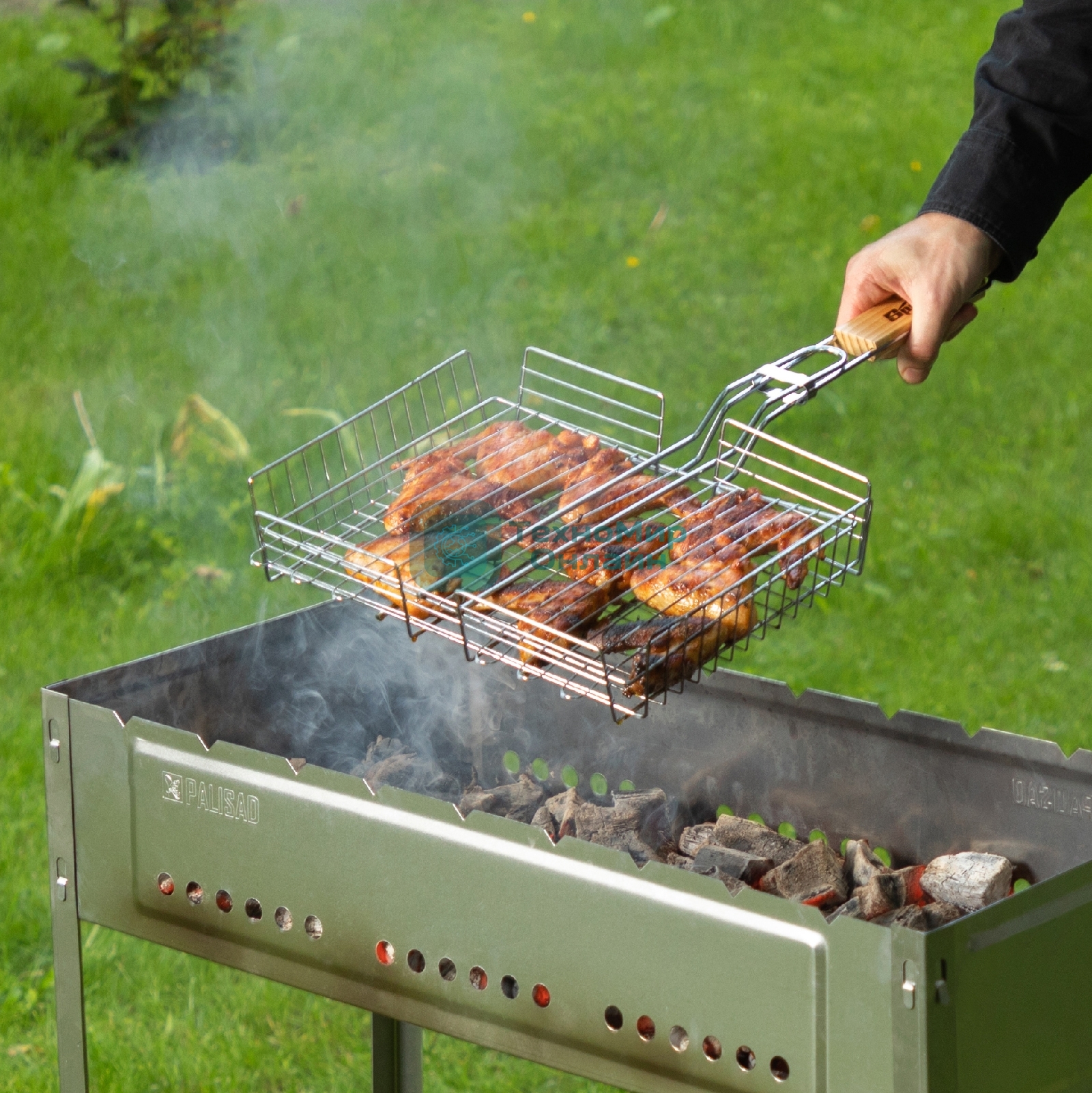 Мангал Palisad Camping с ребрами жесткости 700x300x700 мм