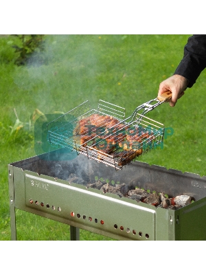 Мангал Palisad Camping с ребрами жесткости 700x300x700 мм