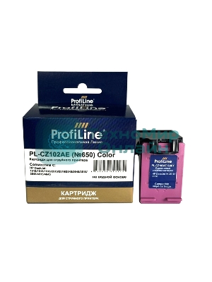 Картридж ProfiLine PL-CZ102AE №650 для принтеров HP DeskJet IA 2515/2516 Color водн
