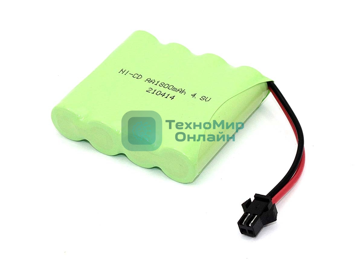Аккумулятор Ni-Cd 4.8V 1800 mAh AA Flatpack разъем SM
