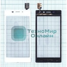 Сенсорное стекло (тачскрин) для Sony Xperia M2 Aqua белое