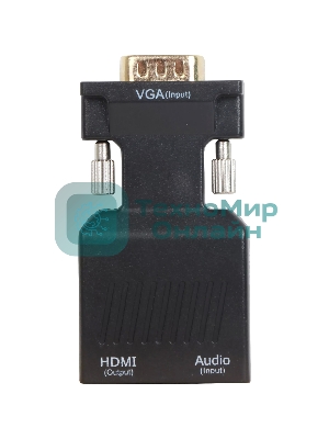 Переходник VCOM CA337A VGA(M)+audio+microUSB --> HDMI(F)1080*60Hz