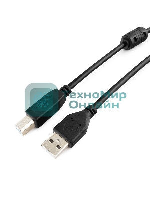 Кабель Gembird USB 2.0 PRO для соед. 3.0м AM/BM позол.конт., фер.кол., пакет