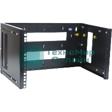 Кронштейн настенный ЦМО 9U, регулируемая глубина 300-450 мм, черный КНО-М-9U-9005