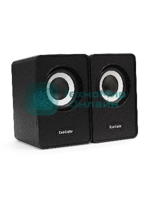 Акустическая система 2.0 ExeGate EX287054RUS Disco 120 (питание USB, 2х3Вт (6Вт RMS), 100-20000Гц, черный)