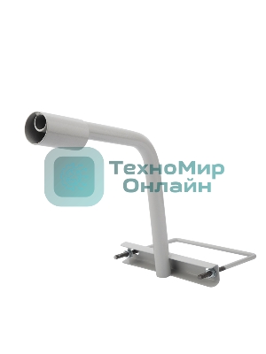 Кронштейн для консольного светильника Rexant приставного монтажа 1 хомутом серый (сталь 2мм, 625x460x280 Ø51)