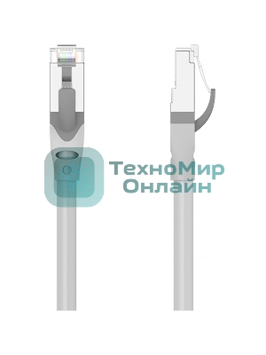 Патч-корд Vention прямой SFTP cat.6A, RJ45 - 2м. Серый