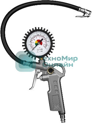 Пистолет для накачки шин Deko DKTG01 100л/мин серый/серебристый