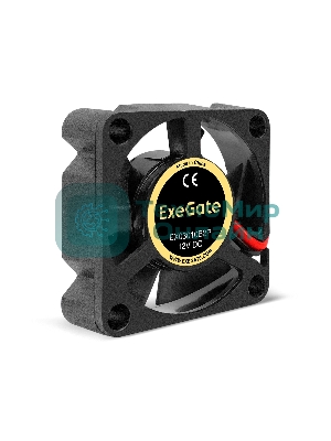 Вентилятор для корпуса ExeGate EX03010B2P черный, 30 мм, 10500 об/мин, 29.5 дБ, 2 pin