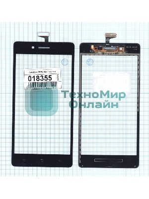 Сенсорное стекло (тачскрин) для OPPO Neo 7, черное