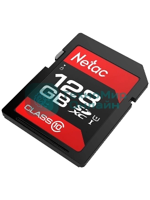 Флеш карта Netac P600 SDHC 128Gb U1/C10 up to 80Mb/s, retail pack