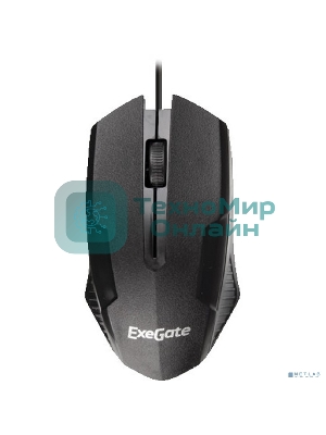 Мышь проводная ExeGate Professional Standard SH-9025 черный, 1000 dpi, USB, кнопки - 3