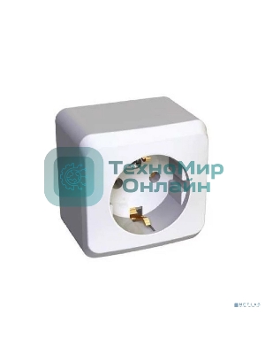 Розетка 1-м ОП Этюд 16А с заземл. белый SchE PA16-003B