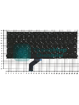 Клавиатура для ноутбука MacBook Pro A1425 плоский enter