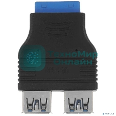 Переходник с материнской платы Espada Ei20U32, 20pin female на 2 порта USB 3.0 female (Ei20U32) (45366)