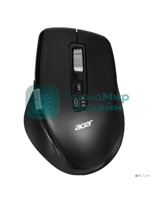 Мышь беспроводная Acer OMR405 черный, 4800 dpi, радиоканал, Bluetooth, USB, кнопки - 8