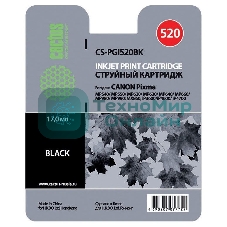 Картридж струйный Cactus CS-PGI520BK черный (16 мл) для Canon Pixma MP540/MP550/MP620/MP630/MP640/MP660/MP980/MP990/MX860/iP3600/iP4600/iP4700