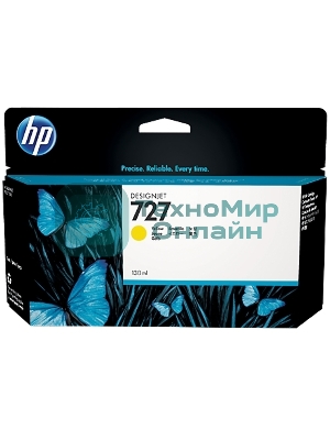 Картридж струйный HP 727 B3P21A желтый для HP DJ T920/T1500 (130мл)