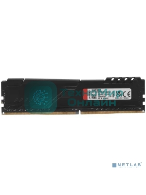 Оперативная память Kingston Fury Beast, DDR4, 16GB (1x16GB), 3600MHz, CL18, DIMM, с радиатором, черный