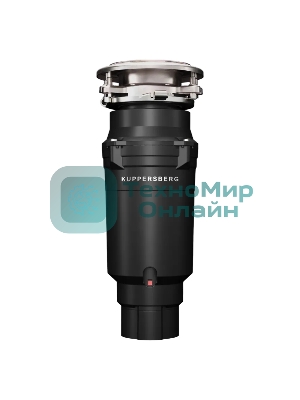 Измельчитель пищевых отходов Kuppersberg WSS 750 B, High-Tech, мощность 750 Вт, 3800-4200 об/мин, защита от перегрева, авто выключение, DC мотор, уровень шума 75 дБ, черный