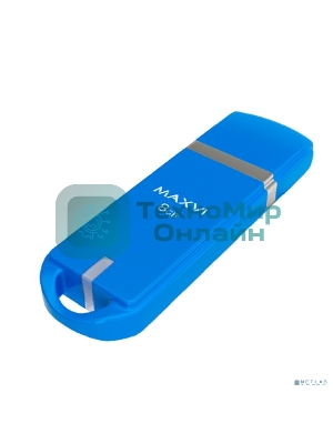 Флешка USB Maxvi P3 8Gb USB 2.0 sky blue, монолит с колпачком, ABS пластик