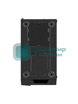 Компьютерный корпус Miditower ExeGate EVO-9211-450NPX (ATX, БП 450NPX с вент. 12см, с окном, 2хUSB+1хUSB3.0, HD аудио, черный, 1 вент. с RGb подсветкой)