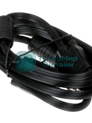 Кабель-удлинитель VGA Pro Cablexpert CC-PVGAX-1.8M, 15M/15F, 1.8м, экран, феррит. кольца, пакет