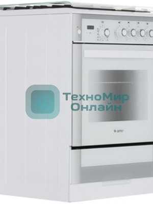 Плита газовая Gefest ПГ 6300-03 0040 белый, конфорок 4 шт, духовка 52 л, 60 см x 85 см x 60 см