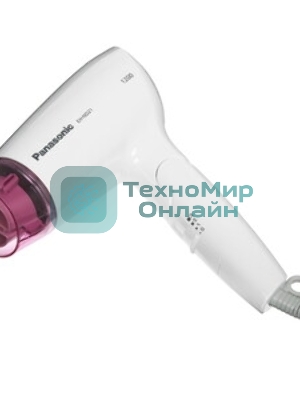Фен Panasonic EH-ND21-P615 белый/розовый, 1200 Вт, компактный