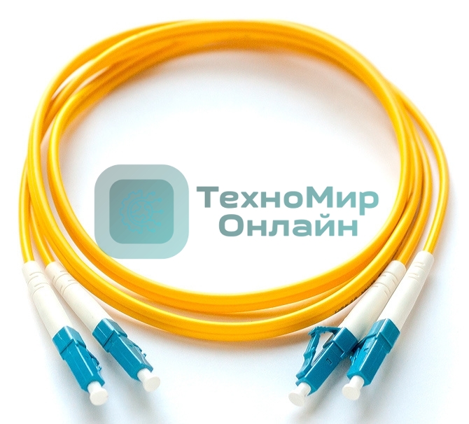 Патч-корд LANMASTER LAN-2LC-2LC/OM4-1.0 2x50/125 OM4 LC дуплекс-LC дуплекс 1м LSZH желтый
