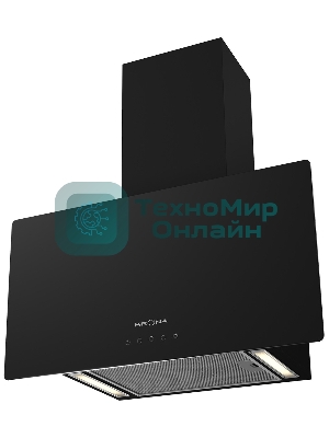 Вытяжка наклонная KRONA Clementina 600 S черный, 59.6 см, 1050 куб. м/ч, 60 дБ