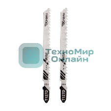 Пилка для электролобзика по мягкому металлу Kranz T127D 100 мм 8 зубьев на дюйм 4-20 мм (2 шт./уп.)