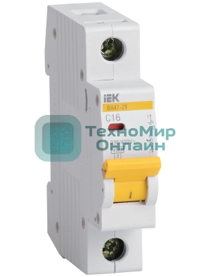 Выключатель автоматический IEK MVA20-1-063-C ВА47-29 1Р 63А 4,5кА х-ка С IEK