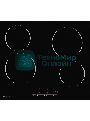 Электрическая варочная панель Weissgauff HV 640 BS Встраиваемые, 60 см, стеклокерамика Vitro Ceramic Glass, черная